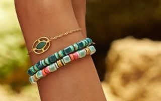 le bracelet en perle plate