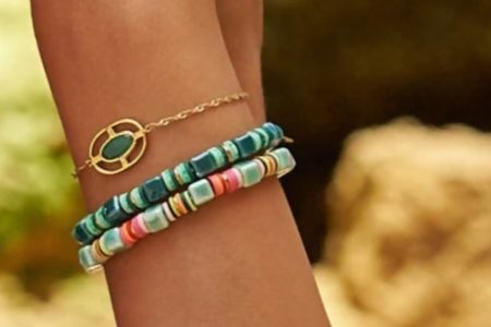 le bracelet en perle plate