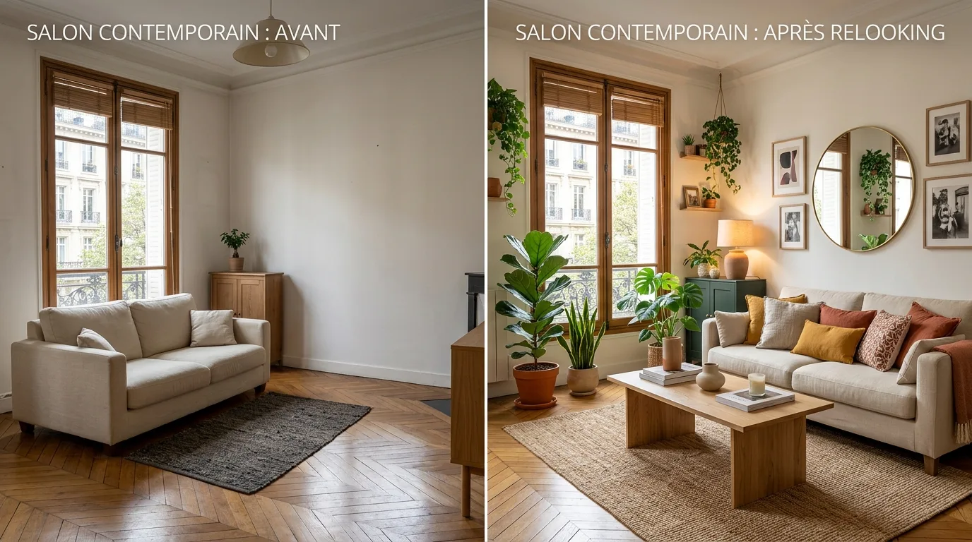 20 idées pour décorer sa maison sans faire de travaux 2 salon contemporain